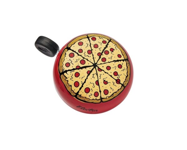 Electra - Pizza Ringer - Domed Ringer Bell - Pizza - Rød