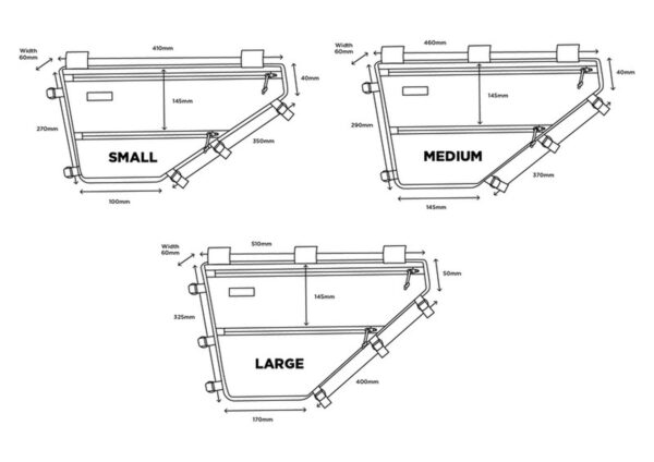 Restrap - Full Frame Bag - Medium - 7,5L - Sort