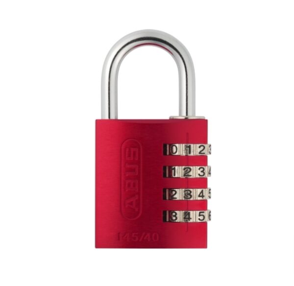 Abus - Kodehængelås - 145/40 - Rød