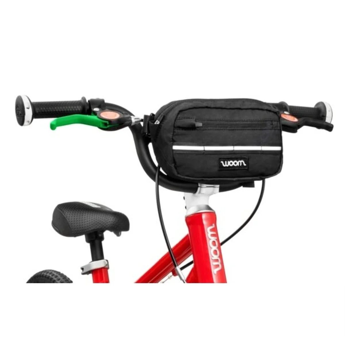 woom – AMIKO – Cykeltaske til børn – Sort med logo