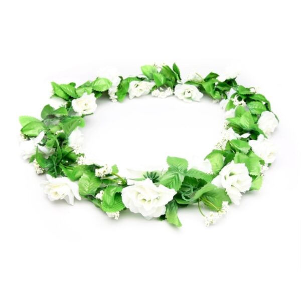 Basil - Blomsterranke - Hvide roser
