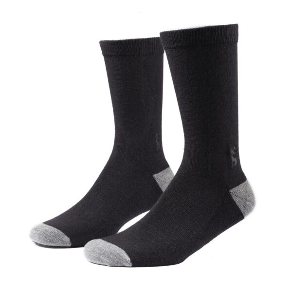 Chrome - Merino Crew - Sokker - Black