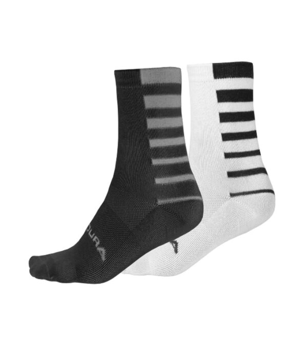 Endura - Strømper - Coolmax Stripe - (Twin Pack) - Striber