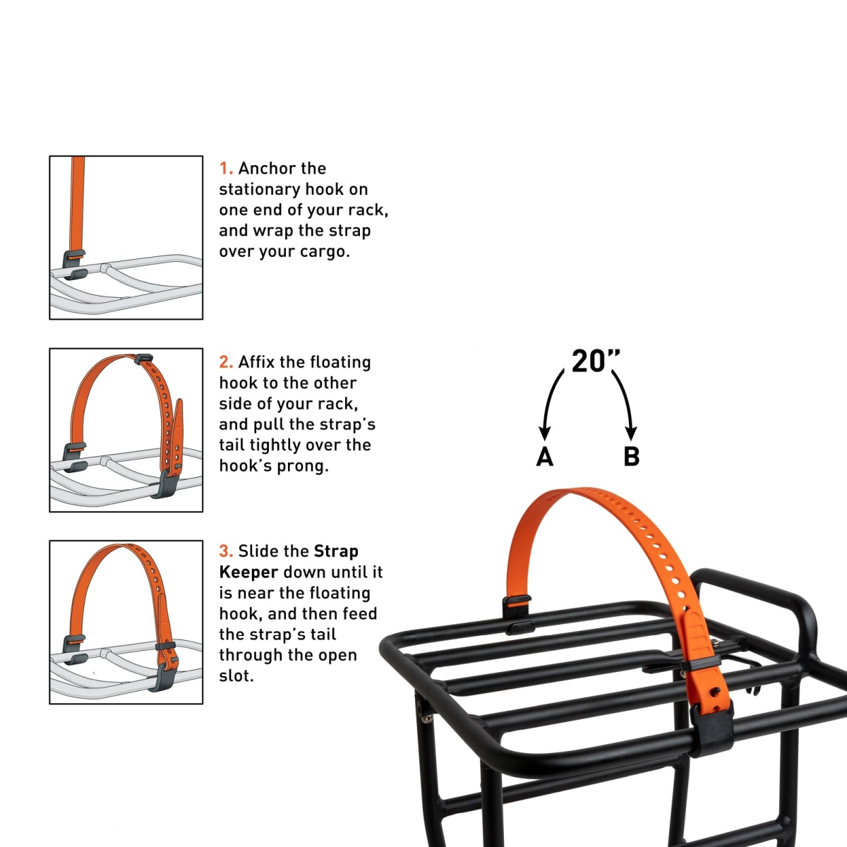 Voile Straps – Rack Strap – 20″ - Orange