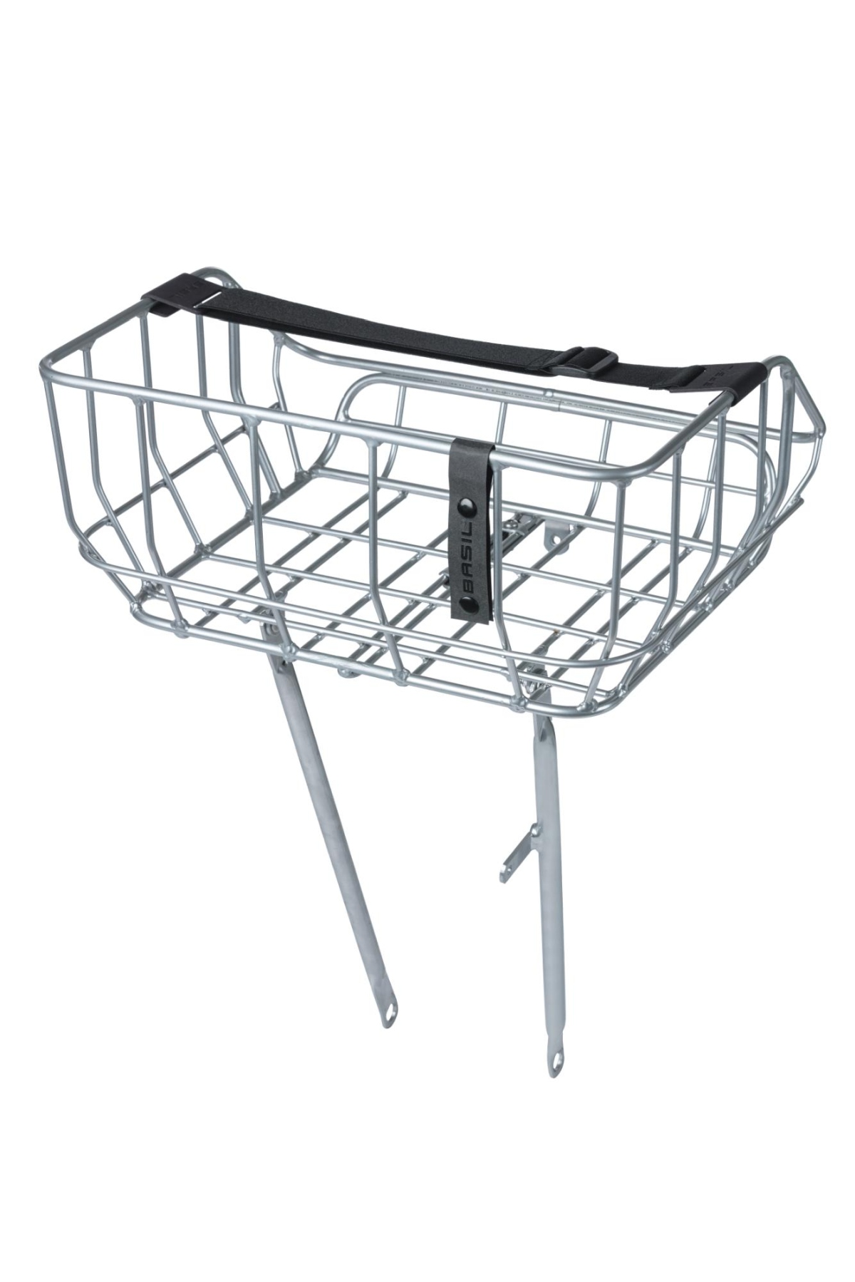 Basil - Portland - Frontkurv - 25L - Alu Krom