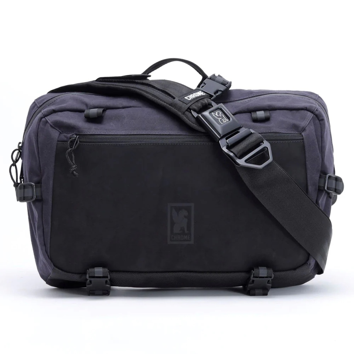 Chrome – Kadet Max – Skuldertaske – 15L – Black Canvas Leather