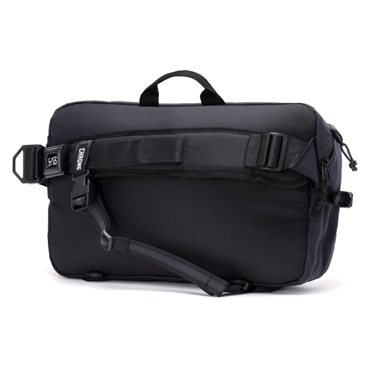 Chrome – Kadet Max – Skuldertaske – 15L – Black Canvas Leather