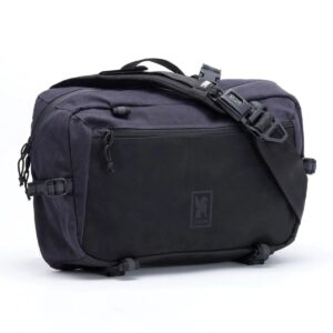 Chrome – Kadet Max – Skuldertaske – 15L – Black Canvas Leather